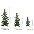 thumbnail image 3 of Japceit Metal Christmas Tree Wall Art, Wrought Iron Wall Hanging Decor for Holiday, Waterproof and Sun Resistant Outdoor Decoration, Entryway Background Wall Decor Piece, 3 of 7