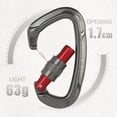 thumbnail image 4 of Climbing Carabiner Carabiners Dog Leash Rescuing Fall Protection Buckle 25KN, 4 of 9