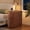 Curved Narrow Walnut, variant on Wirrytor Modern Nightstand Set of 2 with USB charging, Wide Wood Bedside Table w/ Storage Drawers, Mid Century End Table for Bedroom, Living Room,Curved Profile Design,Walnut