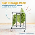 thumbnail image 3 of ECR4Kids The Surf Storage Rack, Stores 10 Portable Lap Desks, Cart with Rolling and Locking Casters, 3 of 6