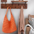 thumbnail image 5 of LHNFT Straw Shoulder Bag for Women Handmade Woven Hobo Bags Tote Bag Trendy Summer Beach Handbag, Beach Vacation Essentials, 5 of 7