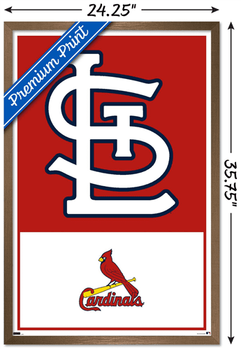 MLB St. Louis Cardinals - Logo 22 Wall Poster, 22.375" x 34" Framed