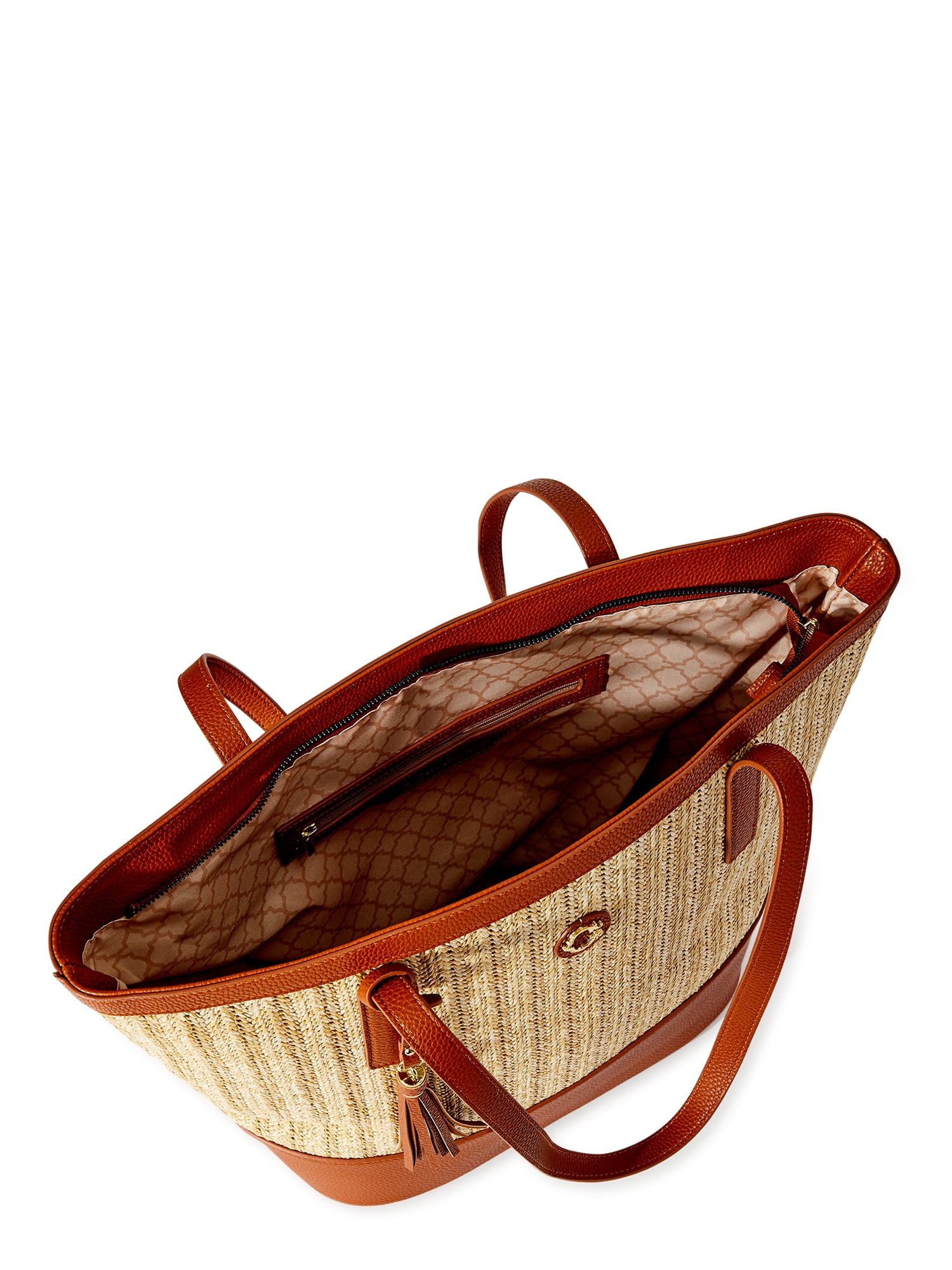Lauren ralph lauren tolton crochet straw tote sale