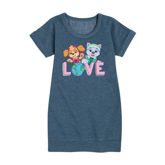 Paw Patrol - Love Earth - Toddler And Youth Girls Fleece Dress