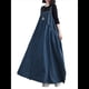 thumbnail image 2 of Vestido Vaquero Holgado para Mujer, Versión Holgada, Maxi, Tirantes Ajustables, Dobladillo Azul L, 2 of 8
