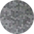 thumbnail image 1 of Ahgly Company Machine Washable Indoor Round Transitional Dark Goldray Area Rugs, 6' Round, 1 of 7