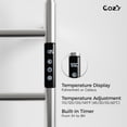 thumbnail image 2 of COZY  Heated Towel Warmer Rack for Bathroom with Timer & Adjustable Temperature EB01-BR-190330, 2 of 7