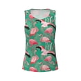 thumbnail image 6 of Sigee Tropical Flamingo for Women's Workout Tank Top,Running Tank Tops,Sleeveless Gym Clothes, 6 of 8