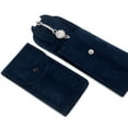 thumbnail image 3 of Watch Bag Anti-wear Anti-scratch Shock-proof Press Button Short Velvet Snap Design Portable Jewelry Packing Pouch Daily Use, 3 of 7
