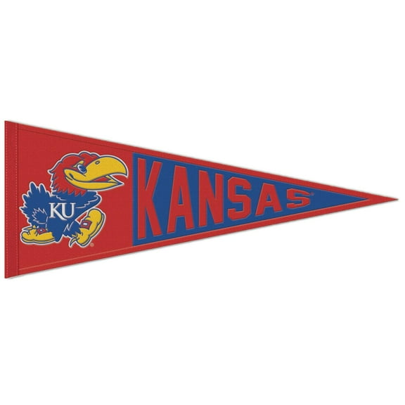 WinCraft Kansas Jayhawks 13'' x 32'' Logo Pennant
