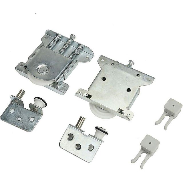 2 Pcs Rouleau de Porte Coulissante de Placard, Pièces de Porte Coulissante de Garde-Robe, Roues, Rouleaux, Guides de Coureurs de Garde-Robe, Rouleau de Porte Coulissante de Garde-Robe, Charge