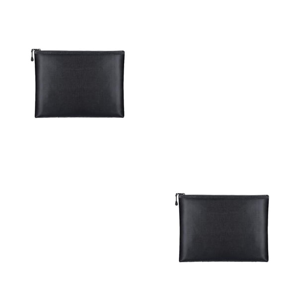 Eigraketly Bolsa de documentos ignífuga, resistente a altas temperaturas, contenedor de oficina, bolsa impermeable, soporte para efectivo, METRO 2Conjunto