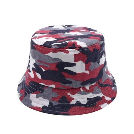 

Holiday Savings Deals! Kukoosong Toddler Baby Sun Hat Bucket Hat Toddler Kids Summer Fisherman Hat Camouflage Leopard Pattern Outdoor Children UV-proof Sun Beach Cap Red One Size