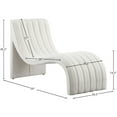 thumbnail image 3 of Meridian Furniture Orian Cream Teddy Fabric Chaise, 3 of 9