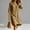 Khaki, variant on Womens Linen Dress Conservative Dress Regular Fit 2026 Summer Solid Color 3/4 Sleeve V Neck Womens Casual Dress for Night Out and Club S-2XL
