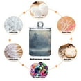 thumbnail image 4 of 2 Pack Misty Morning in Forest Qtip Holder Dispenser Clear Plastic Storage Apothecary Jars for Cotton Swabs Balls Pads Floss, 4 of 7