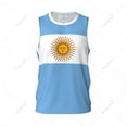 thumbnail image 2 of Argentina Flag Men Basketball Sports Jersey Running Fitness Multifunction Sleeveless tshirt Exclusive Custom Name Nunber, 2 of 8