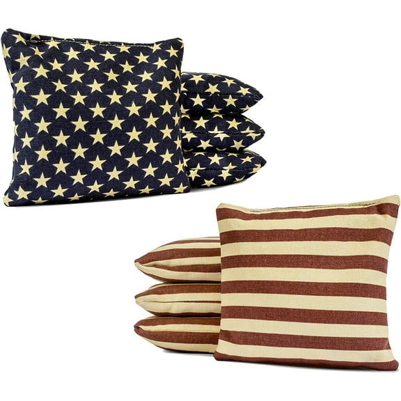 Tailgating Pros Regulation Cornhole Bags - Set of 8 - Corn Filled & Handmade 25  Color Options