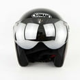 thumbnail image 5 of Windproof 3-Snap Visor Lens Shield for Motorcycle Helmets Flip Up Down Open Face, 5 of 5