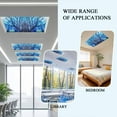 thumbnail image 4 of Blue Green Coral Fluorescent Light Covers for Ceiling Lights 4x2 feet,1 Pack Magnetic Light Filters for Classroom,Summer Watercolor Ocean Plant Fluorescent Light Shade Panel for Office School Drop, 4 of 9