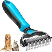 QSCQ Pet Beauty Brush,Dematting Tool for Cats, a Professional Hair Removal Comb Rake for Cats and Dogs,Cat Brush for Shedding, Can Easily Remove Loose Undercoat from Puppies and Kittens.