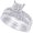 Platinum, variant on 1 Carat (ctw) Platinum Princess Cut LAB GROWN Diamond Engagement Ring Channel Set Princess Cut Diamond Wedding Bridal Set (Color H-I Clarity VS1-VS2)