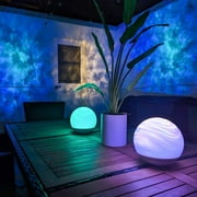 BlissLights H2Orb - Indoor/Outdoor LED Glowing Orb Light for Garden, Patio, Pool, Tabletop, Night Light (IP67 Waterproof)