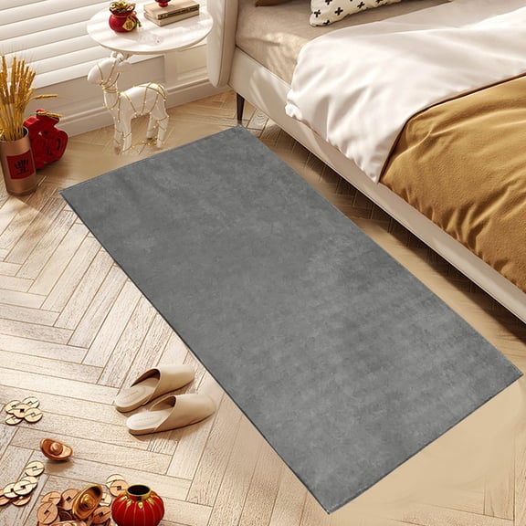 Yokan Herringbone Fabric Bedside Mat, Furniture Protector for Sofa, Stain & Pet Hair Resistant, Soft & Durable for Bedroom and Living Room, Easy to Clean, Multi-Purpose Floor Mat for Home