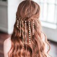 thumbnail image 5 of 20 Piezas de Adornos para el Cabello con Borlas de Perlas de Imitación, Colgantes, Pinzas Decorativas y Accesorios para Rastas. Incluyen Anillas Abiertas de Aleación., 5 of 5