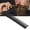 Black, variant on Yajisi Stainless Steel Men Mustache Hair Comb Skull Shaped Handle Styling Tool Gold 5.9 inches / 15 cm