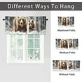 thumbnail image 6 of Winter Forest Bear Window Curtain Valances Rutsic Cabin Wild Animal Snowy Tree Rod Pocket Window Valance for Living Room Bathroom Bedroom Kitchen 54 by 18 in, 1 Panel, 6 of 6