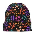 thumbnail image 7 of Gaeub Colorful Pumpkin Faces Print Beanie Hats for Men Women,Winter Caps,Knit Cuffed Beanie,Cuffed Cap,Great for Winter Activities, 7 of 7