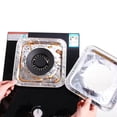 thumbnail image 4 of Stove Burner Covers | 10 Pack Aluminum Foil Square  Stove Burner Covers | Reusable High-temperature Resistant Stove Top Protector for Clean Hygienic Kitchen, 4 of 6