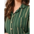 thumbnail image 5 of DARING DIVA Cotton Pajamas Button Down Pants Loungewear Set L Green, 5 of 7