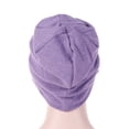 thumbnail image 6 of SPRING PARK Fashion Cotton Unisex Women Men Solid Color Outdoor Warm Autumn Beanie Cap with Brim Classic Soft Turban Hat, 6 of 6
