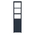 thumbnail image 2 of Butler Lark 3- Tier 1 Door Narrow Bookcase Etagere - Navy Blue, 2 of 6
