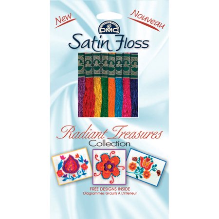 UPC: 0077540183128 | DMC Satin Floss Collection Pack 8.7yd 8/Pkg-Radiant Treasures