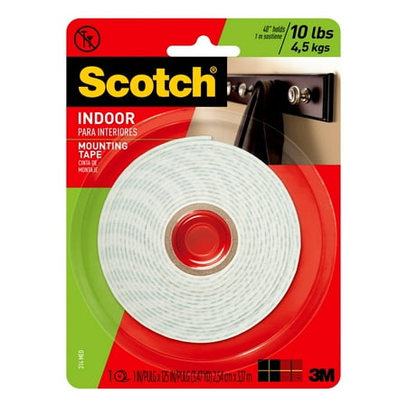 3M 314 Heavy-Duty Foam Mounting Tape, 1