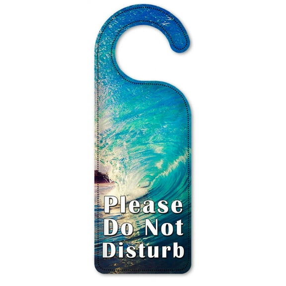 Do Not Disturb Door Knob Hanger Sign - Wave Curl