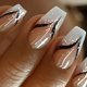 thumbnail image 1 of 24 Uds. De uñas postizas de cabeza cuadrada Simple con pegamento de gelatina, gradiente rosa y blanco, prensa francesa en uñas postizas, puntas de uñas cortas de cobertura completa, 1 of 5