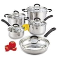 thumbnail image 1 of Cook N Home 10-Piece Stainless Steel Cookware Set, 1 of 9
