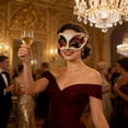 thumbnail image 5 of Huanglei Demi-Visage en Dentelle pour Mascarade, Beauté de Fête, Femme Portant, 5 of 5
