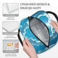 thumbnail image 3 of Daiia Heart Shaped Cloud Pattern Lunch Bag , Insulated Lunch Box, Small Leakproof Cooler Food Lunch Containers Reusable High Capacity Lunch Tote Bags-One Size, 3 of 6