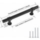 thumbnail image 2 of Diseño contemporáneo de tirador de barra, herrajes para gabinetes en negro mate, complete el estilo con manijas fáciles de instalar para una estética uniforme, 2 of 5
