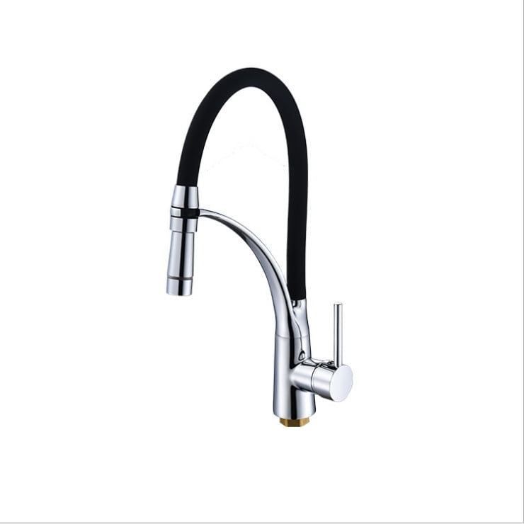 Details about   Kitchen Sink Faucet Pull Down Sprayer Brushed Nickel LED Swivel Spout Mixer Tap 