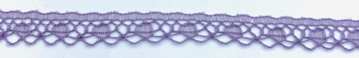 Dusty Purple 7/16" Fine Baby Lace