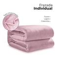 thumbnail image 3 of Frazada Cobertor Suave 130 x 190 Atlas del descanso  Rosa, 3 of 6