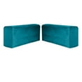 thumbnail image 2 of 2 piezas Funda para reposabrazos de sofá de poliéster de color sólido Funda para sillón extraíble de color sólido Azul eléctrico, 2 of 7