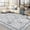 Milk Gray, variant on Nanan, 8x10 Washable Area Rug for High Traffic Areas, Non-Slip Stain Resistant Low-Pile Indoor Mat for Living Room Bedroom Dining Room,Grass Green