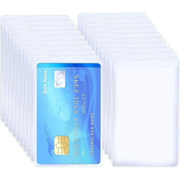 Waterproof New Medicare Card Holder Protector Sleeve for Credit Card License ID Business Card and Social Security Card Protector,20 Pack